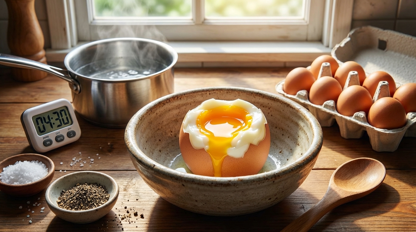 découvrez nos astuces simples et efficaces pour réussir un œuf mollet parfait à la maison, avec une texture fondante et un jaune coulant.