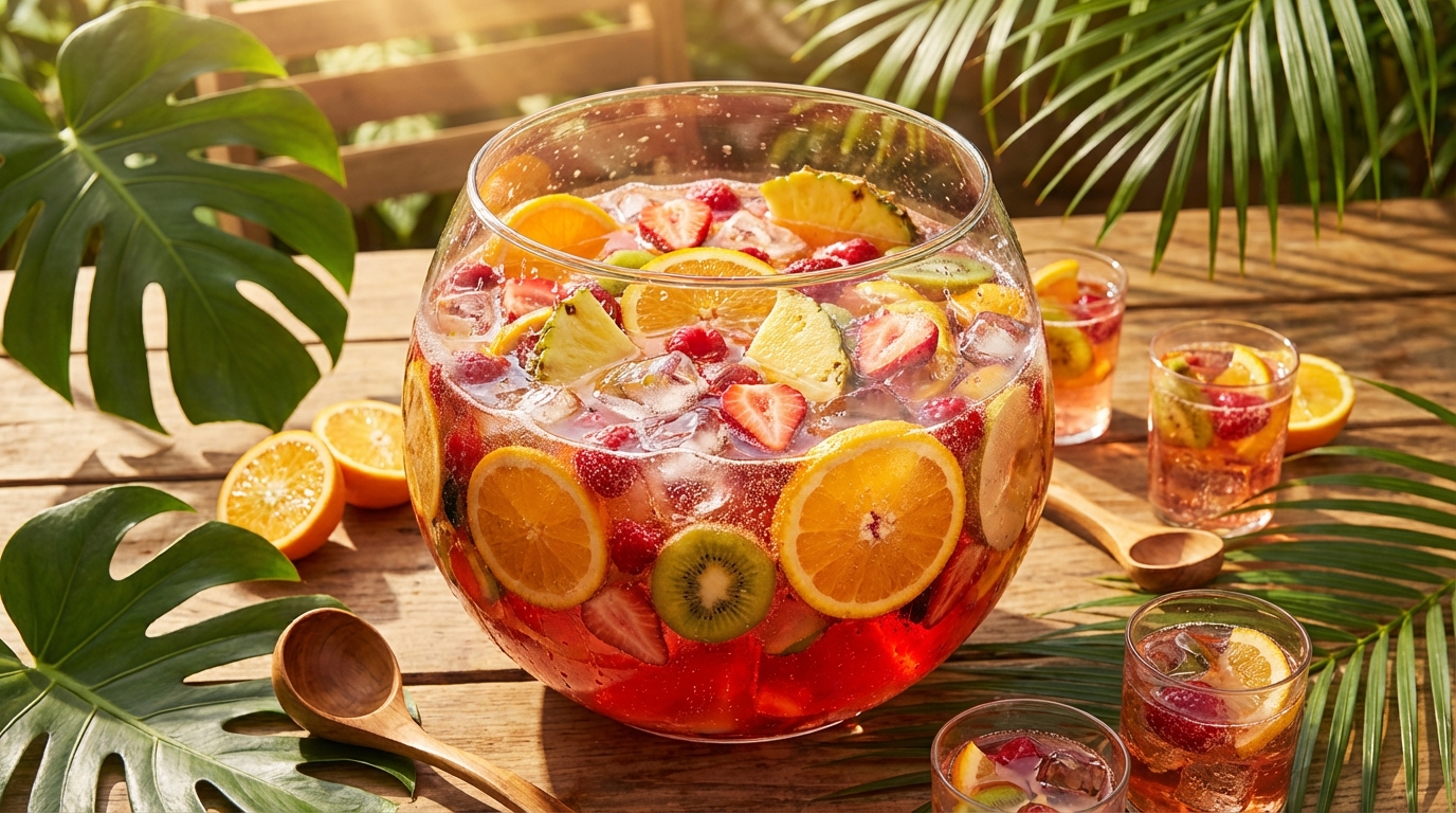 découvrez une recette facile de punch fruité parfait pour impressionner vos invités. rafraîchissant, savoureux et simple à préparer, idéal pour toutes vos occasions festives.