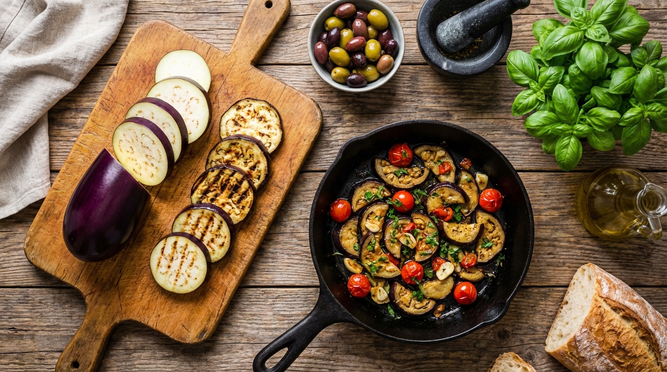 découvrez une recette simple et savoureuse d'aubergine, parfaite pour un repas quotidien facile à préparer et délicieux.