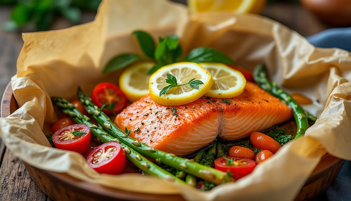 découvrez comment préparer un saumon en papillote savoureux et facile grâce à notre guide simple et rapide. astuces, ingrédients et cuisson pour un plat sain et délicieux.