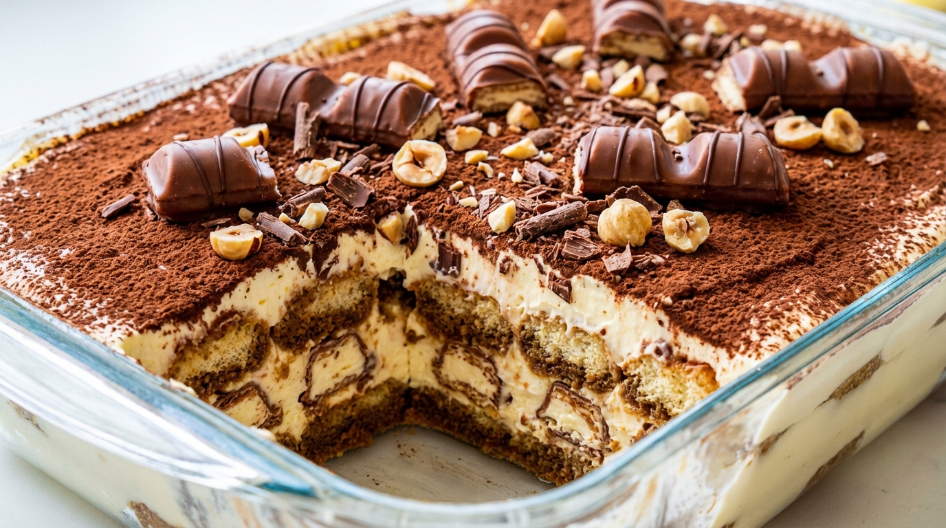 découvrez comment préparer un tiramisu kinder bueno irrésistible avec notre recette facile et gourmande. un dessert crémeux et chocolaté qui ravira tous les palais.