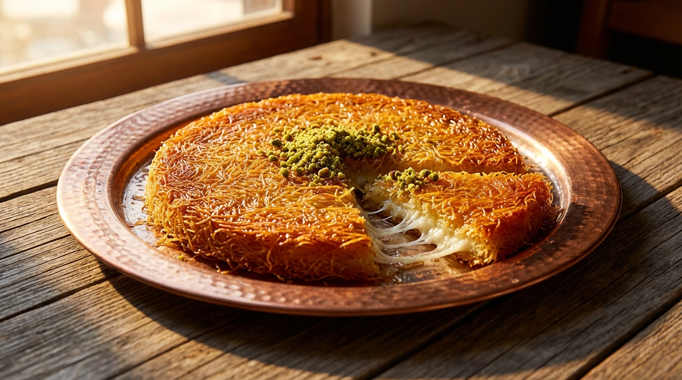 découvrez kunefe, le dessert turc traditionnel alliant fromage fondant et pâte croustillante, pour un voyage gourmand au cœur de la turquie.