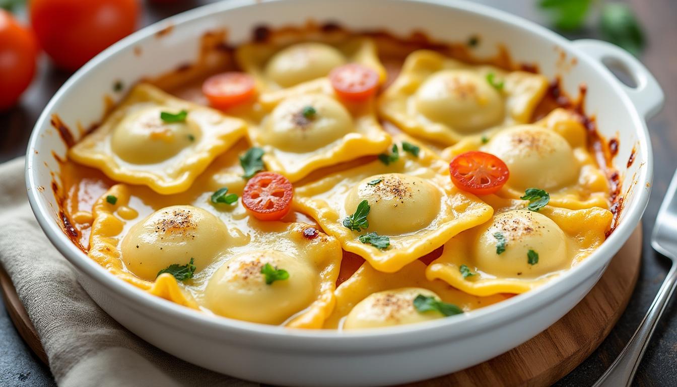 découvrez comment préparer un gratin de ravioles savoureux et facile avec notre recette simple et rapide. parfait pour un repas gourmand et réconfortant.
