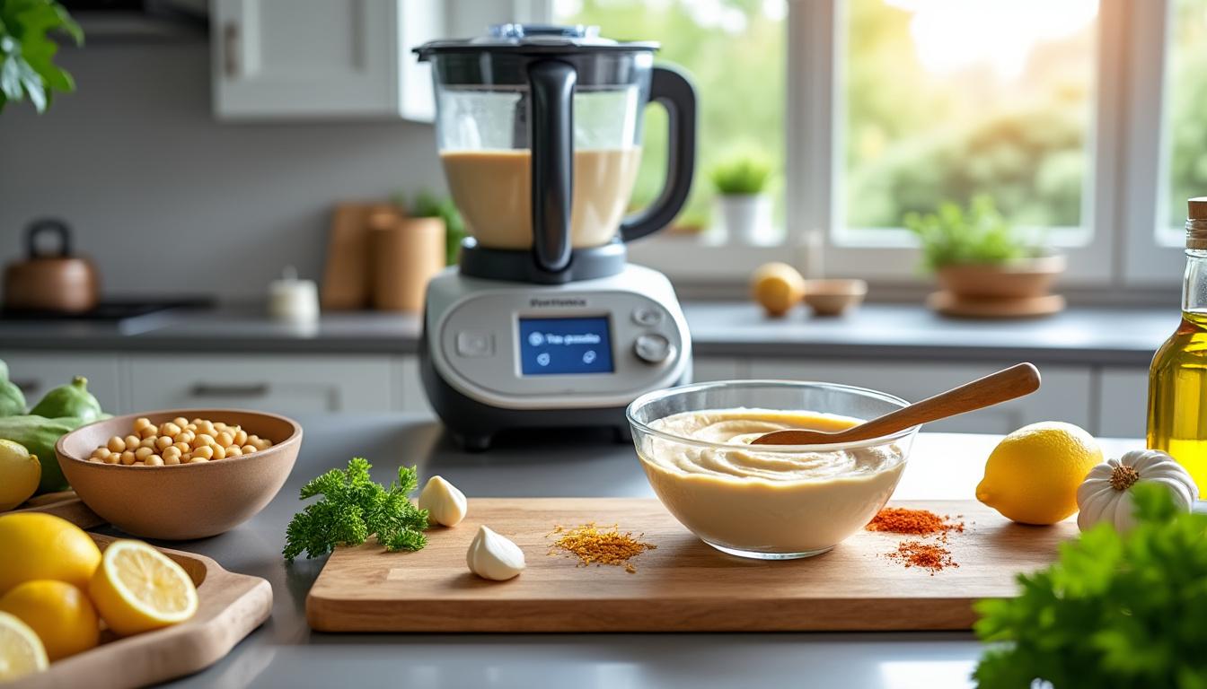 découvrez comment préparer un houmous parfait facilement et rapidement avec votre thermomix grâce à notre recette simple et détaillée, idéale pour un apéritif réussi.