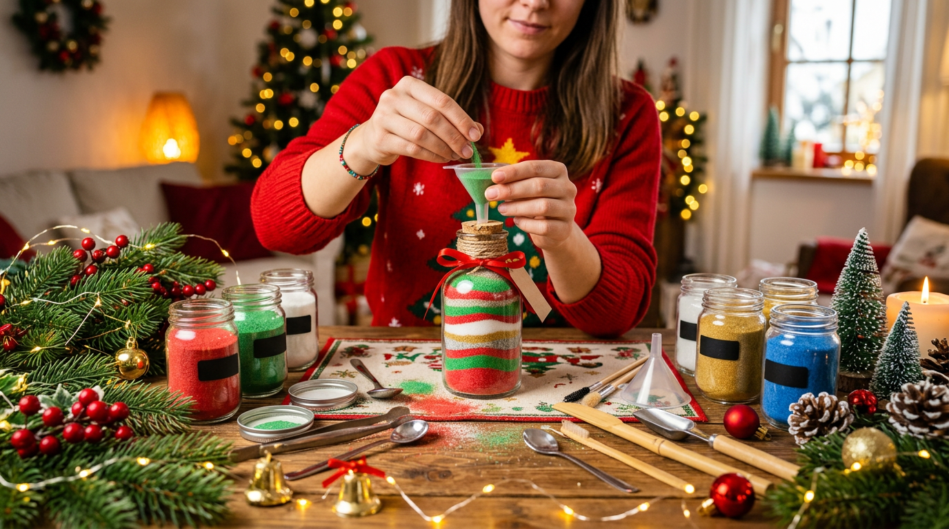 découvrez comment créer facilement de magnifiques sables de noël chez vous pour décorer votre intérieur avec charme et originalité pendant les fêtes.