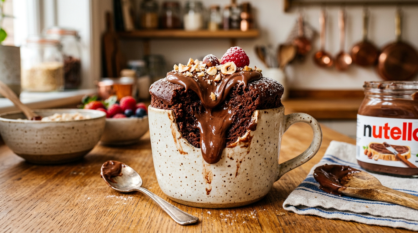 découvrez comment préparer un mug cake nutella moelleux en quelques minutes, une recette rapide et facile pour une gourmandise express et fondante.