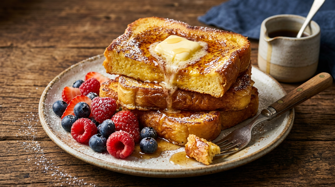 découvrez une recette facile et rapide pour réussir un pain perdu moelleux et savoureux, parfaite pour un petit-déjeuner ou un goûter gourmand.