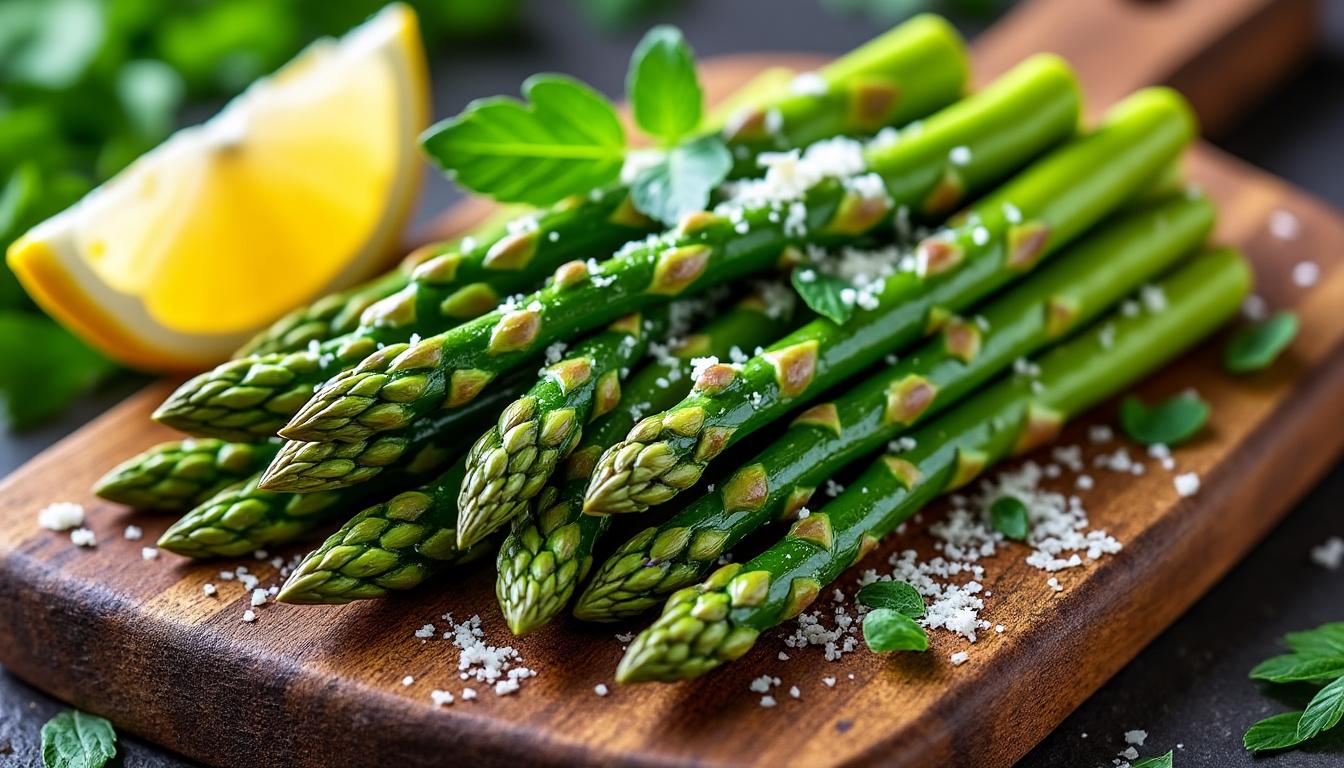 découvrez une recette simple et savoureuse mettant en valeur les asperges vertes, parfaite pour un repas frais et délicieux.
