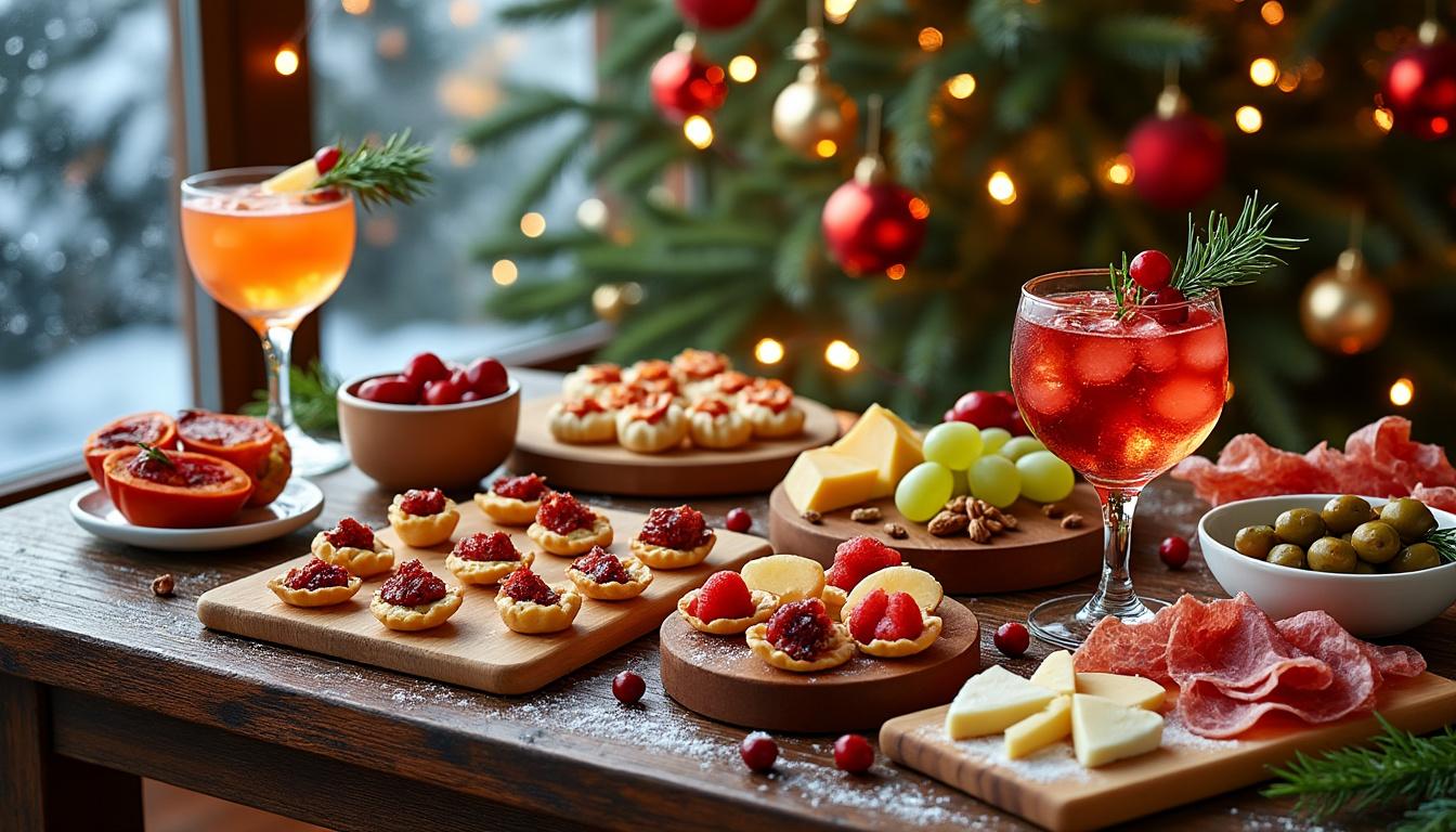 découvrez 16 idées originales pour réussir votre apéritif de noël et surprendre vos invités avec des recettes festives, faciles et gourmandes.