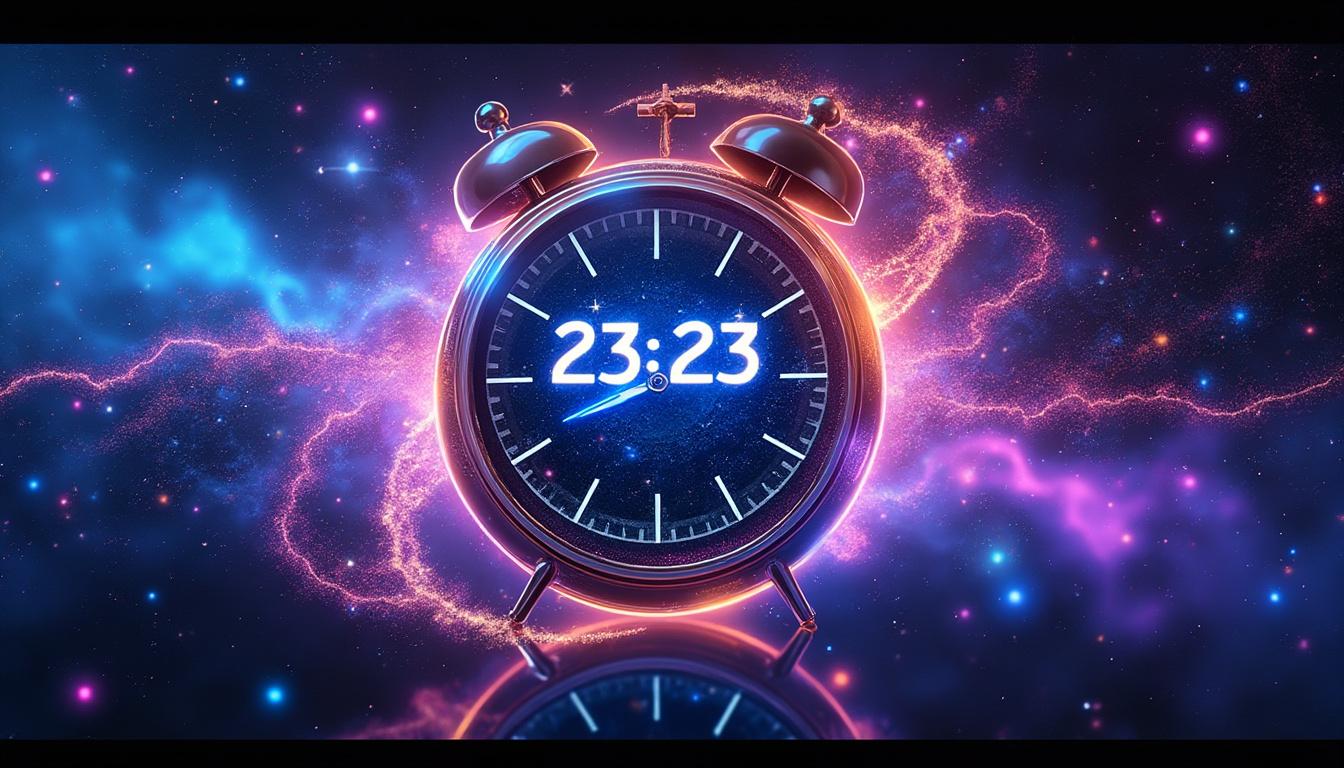 découvrez la signification de l'heure miroir 23h23 et déchiffrez le message caché derrière cette synchronisation temporelle mystérieuse.