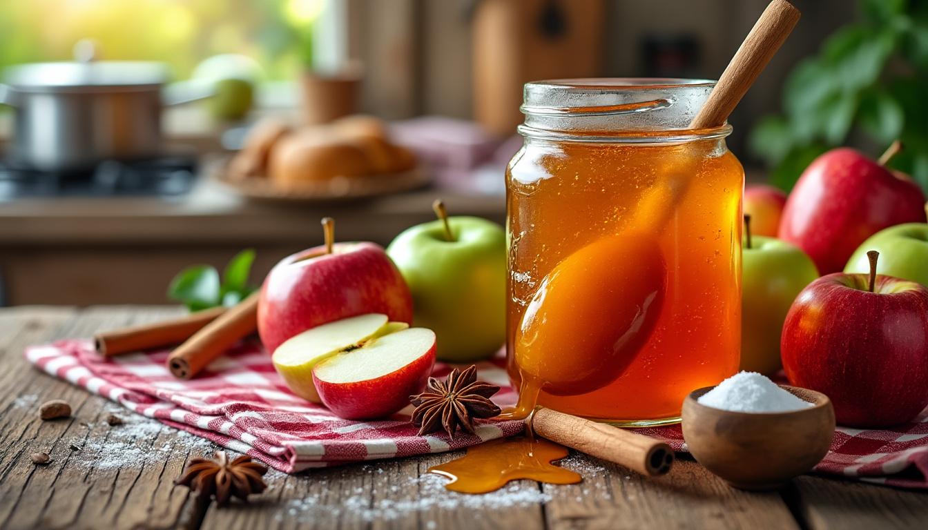 apprenez à préparer une délicieuse confiture de pommes maison grâce à notre guide simple et gourmand. suivez nos astuces pour réussir une confiture savoureuse et naturelle.