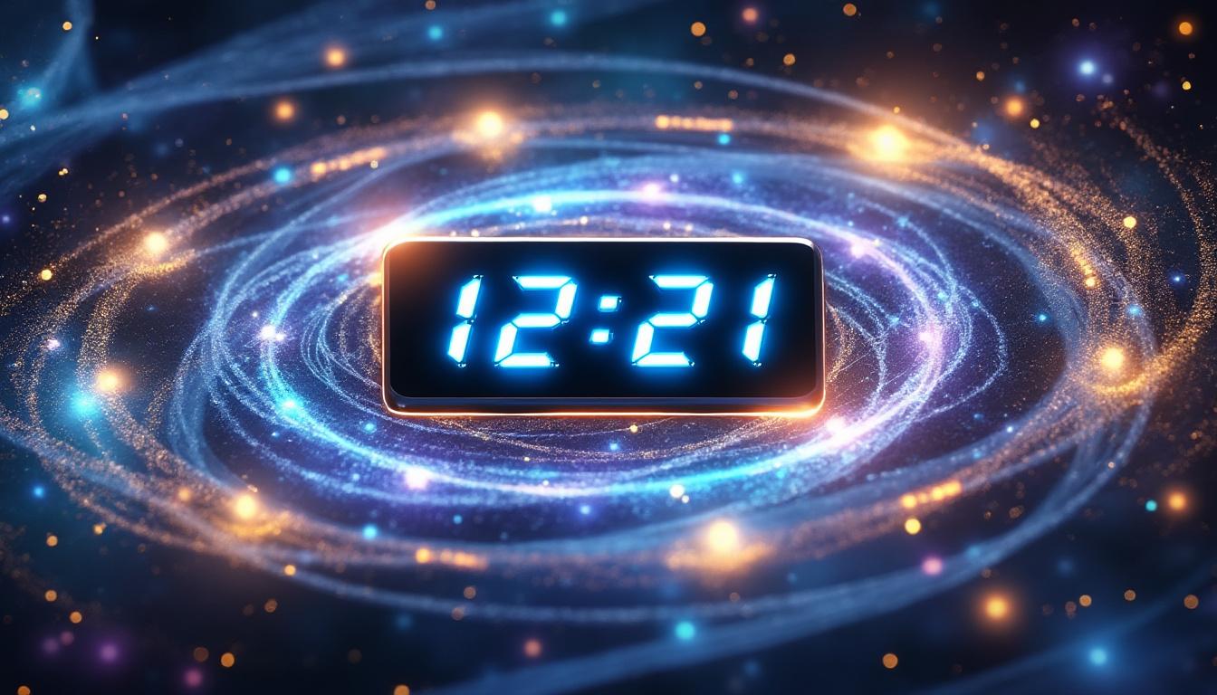 découvrez la signification de l'heure miroir 12h21 et ce que cette heure particulière peut révéler sur votre vie, vos émotions et vos messages personnels.
