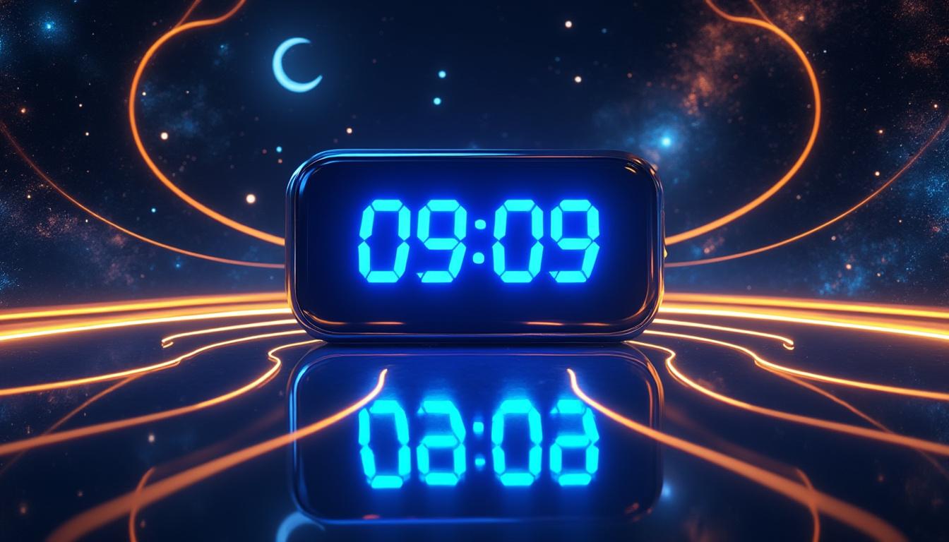 découvrez la signification de l'heure miroir 09h09 et pourquoi cette heure particulière capte votre attention. explorez les messages et symbolismes cachés derrière ce phénomène intrigant.
