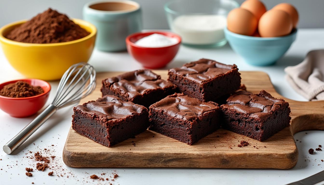 découvrez notre recette de brownie au chocolat facile et rapide à réaliser, parfaite pour un dessert gourmand en un rien de temps.
