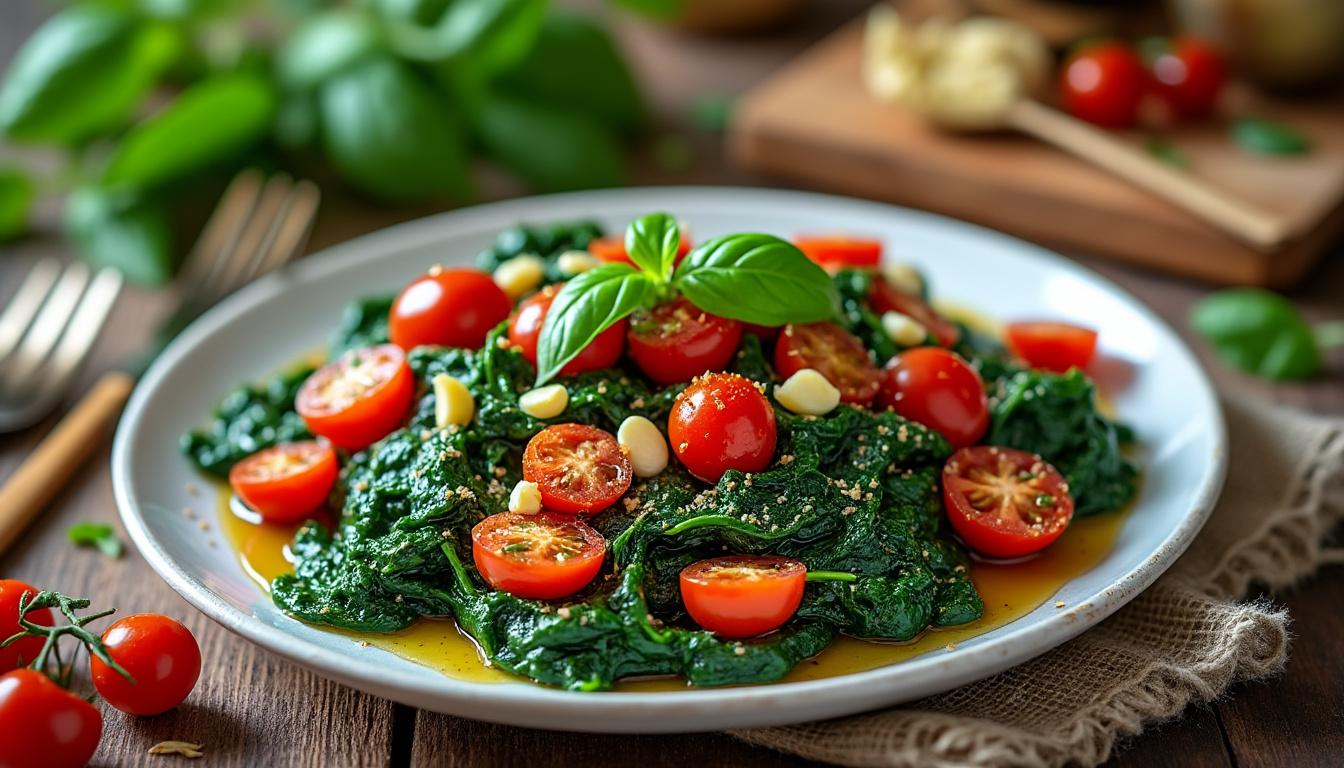 découvrez une recette facile et savoureuse à base d'épinards, parfaite pour vos repas quotidiens. simple à préparer et délicieuse, elle ravira toute la famille.