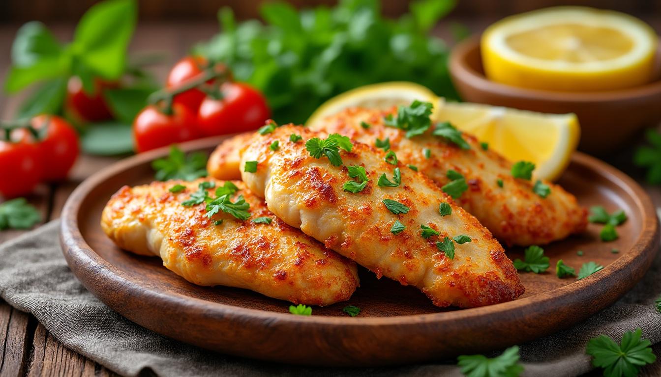 découvrez une recette facile et savoureuse d'aiguillette de poulet, parfaite pour un repas rapide et gourmand.