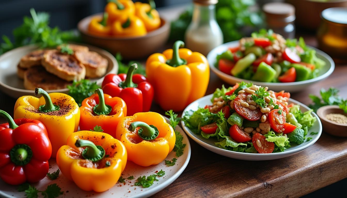 découvrez des recettes de poivrons simples et savoureuses, parfaites pour des repas quotidiens équilibrés et délicieux.