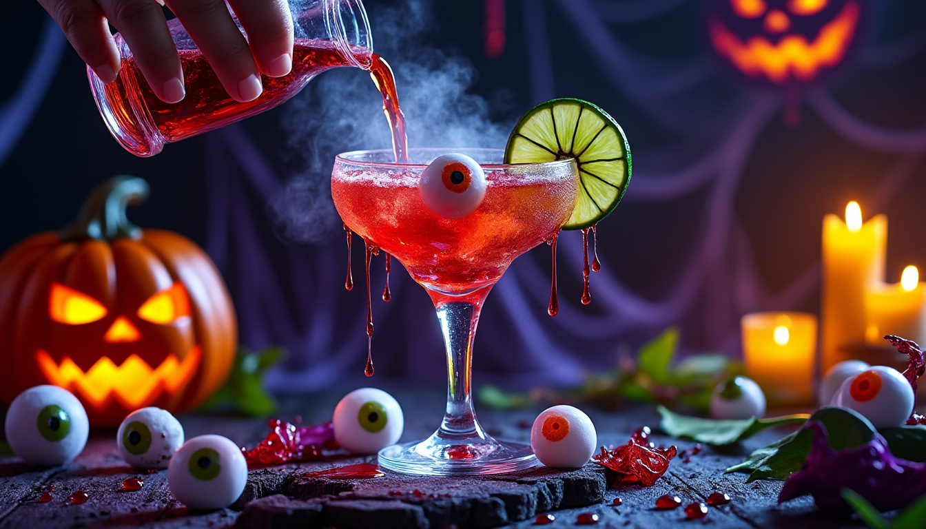 découvrez comment préparer un cocktail halloween original et effrayant, parfait pour impressionner vos invités lors de vos soirées monstrueuses.