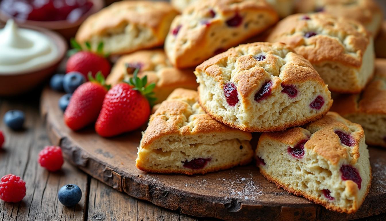 découvrez notre recette facile pour des scones moelleux et savoureux, parfaits pour un goûter réussi en toute simplicité.