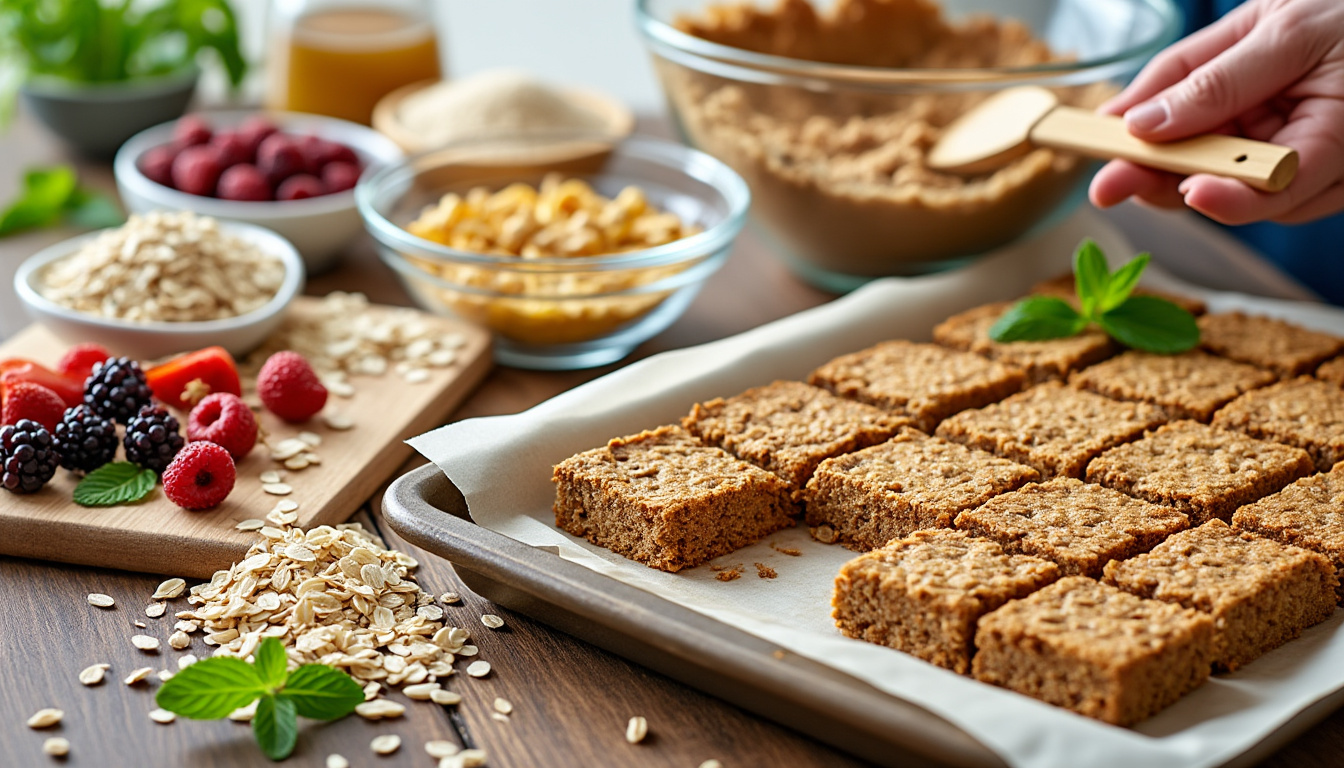 découvrez une recette simple et rapide pour préparer des barres de céréales maison, parfaites pour une collation saine et gourmande à emporter partout.