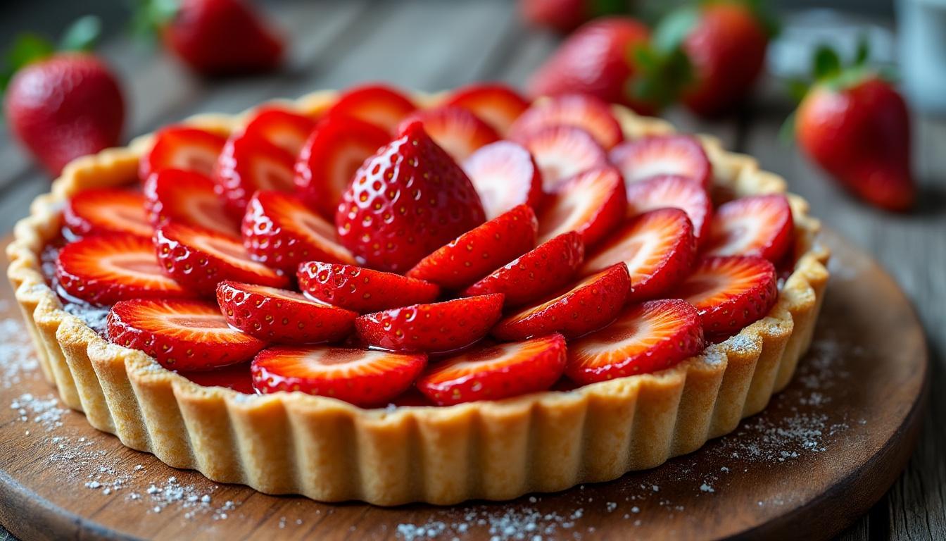 découvrez notre recette facile et délicieuse de tarte aux fraises sans crème pâtissière, parfaite pour un dessert léger et gourmand.