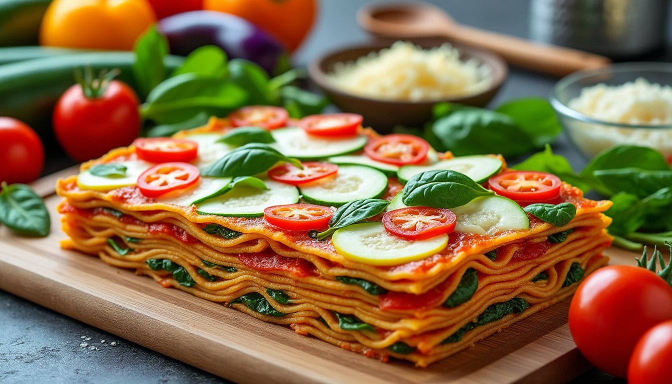 découvrez comment préparer facilement de délicieuses lasagnes aux légumes avec notre recette simple et savoureuse, parfaite pour un repas gourmand et équilibré.