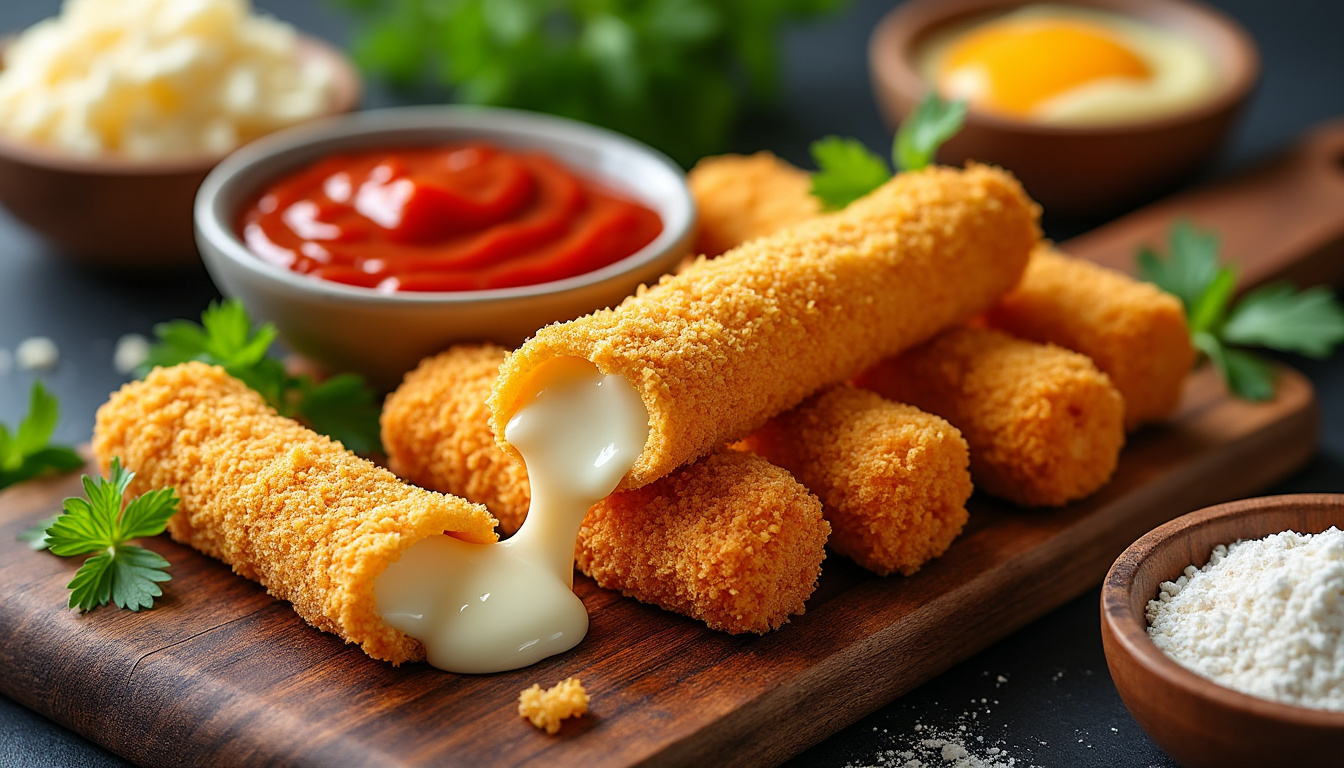 découvrez nos astuces pour réussir la préparation de cheese sticks mozzarella croustillants, savoureux et fondants à souhait. suivez notre recette simple et rapide pour un snack irrésistible !