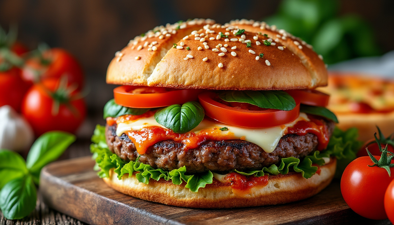 apprenez à préparer la recette ultime du pizza burger maison, un délicieux mélange de saveurs pour régaler toute la famille.