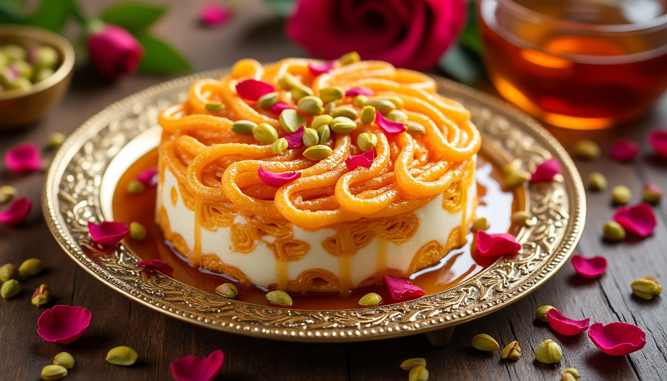 découvrez le knafeh, l'authentique dessert du moyen-orient alliant douceur et saveurs riches, pour un voyage gourmand inoubliable.