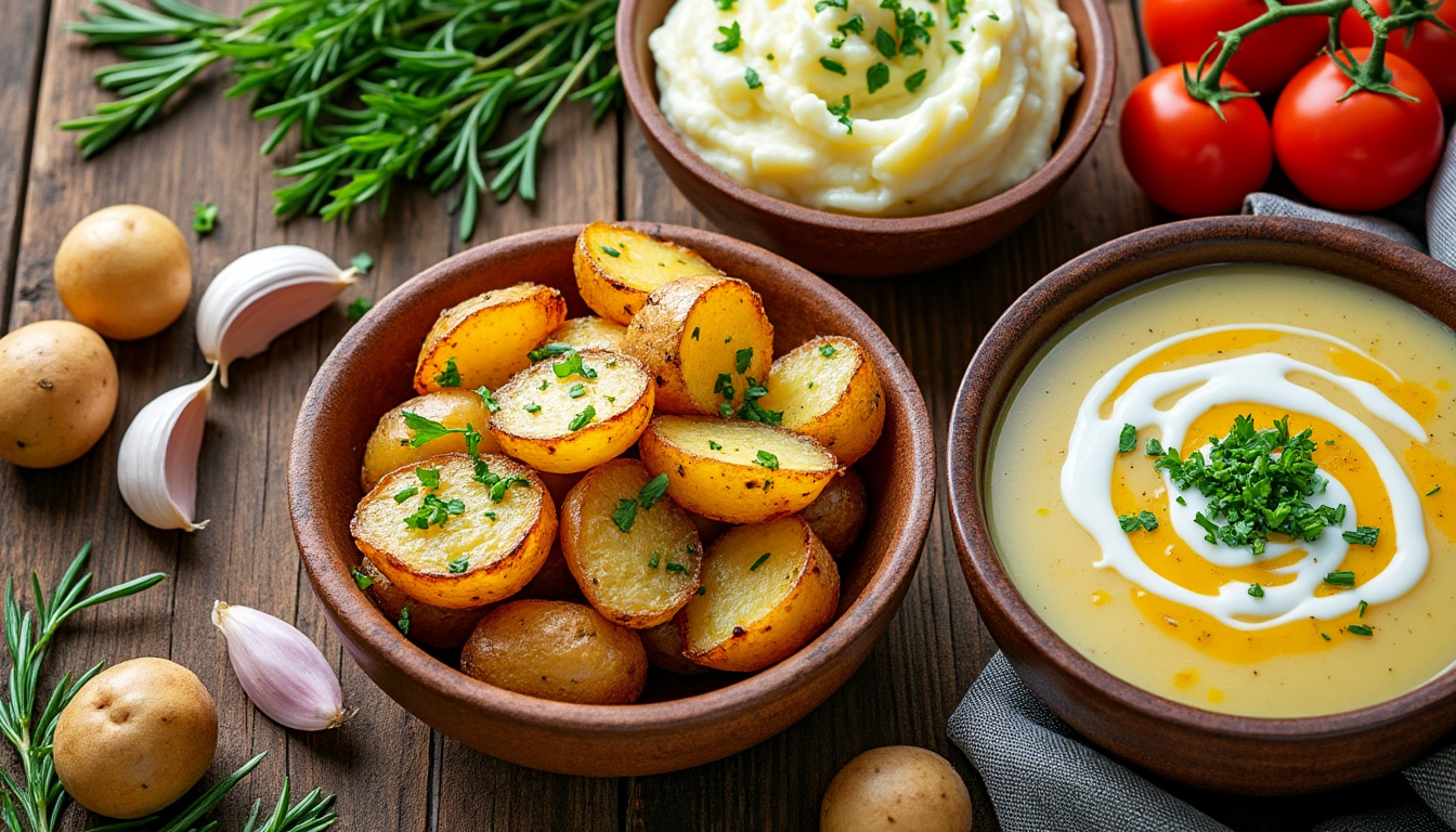 découvrez des recettes faciles et savoureuses à base de pommes de terre pour régaler toute la famille en toute simplicité.