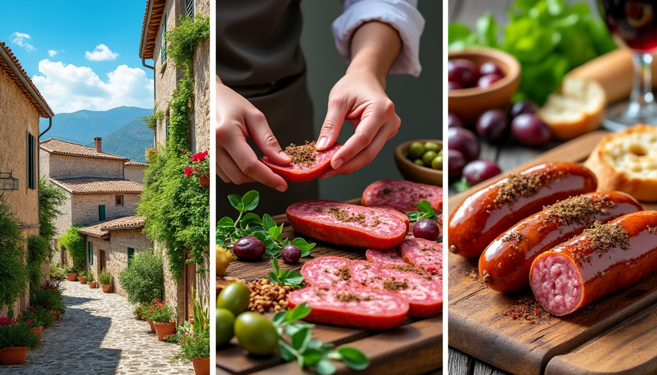 découvrez l'origine authentique du figatellu, apprenez ses méthodes de préparation traditionnelles et savourez ce produit emblématique de la gastronomie corse.