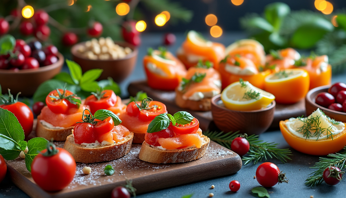 découvrez des idées d'entrées de noël simples et savoureuses pour surprendre agréablement vos invités lors des fêtes. recettes faciles et délicieuses à tester dès maintenant !