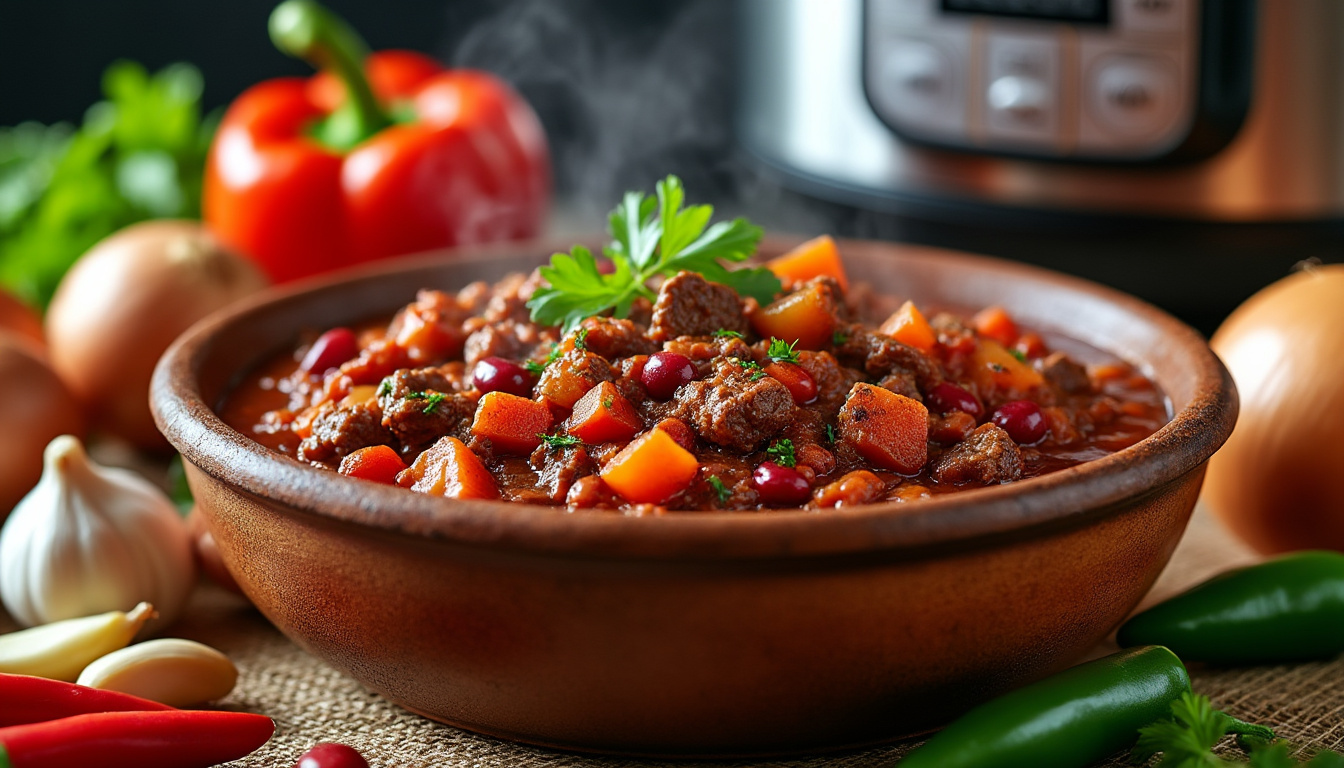 découvrez une recette facile de chili con carne au cookeo pour préparer un repas savoureux et rapide qui plaira à toute la famille.