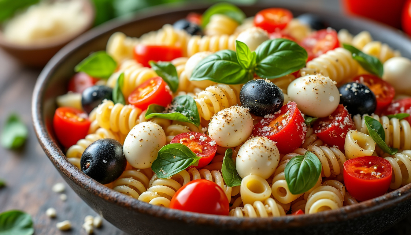 découvrez une recette facile et rapide pour préparer une salade de pâtes savoureuse, idéale pour un repas léger et gourmand en toute simplicité.