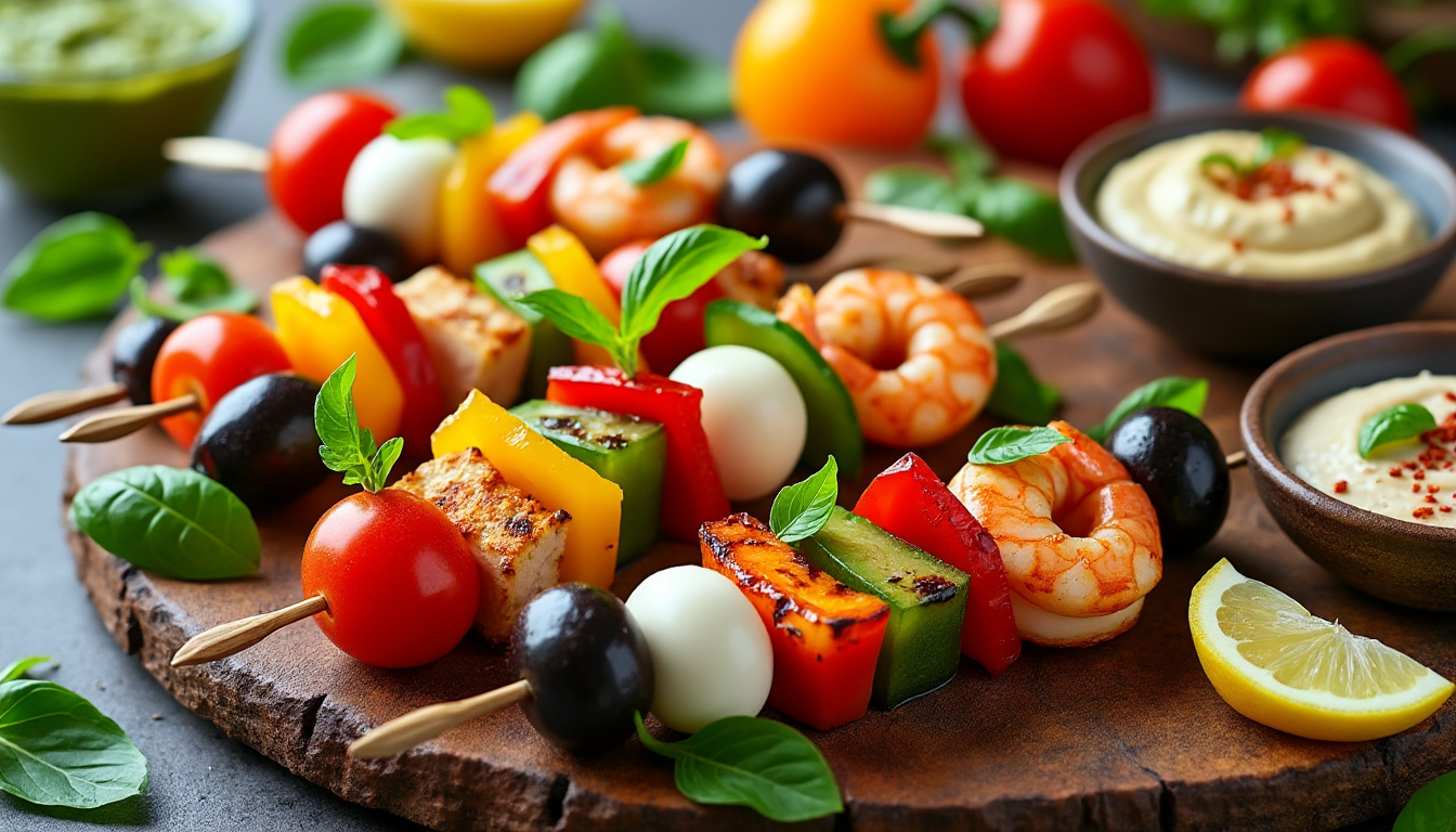 découvrez comment préparer des brochettes apéritives savoureuses et faciles pour émerveiller vos invités en toute simplicité.
