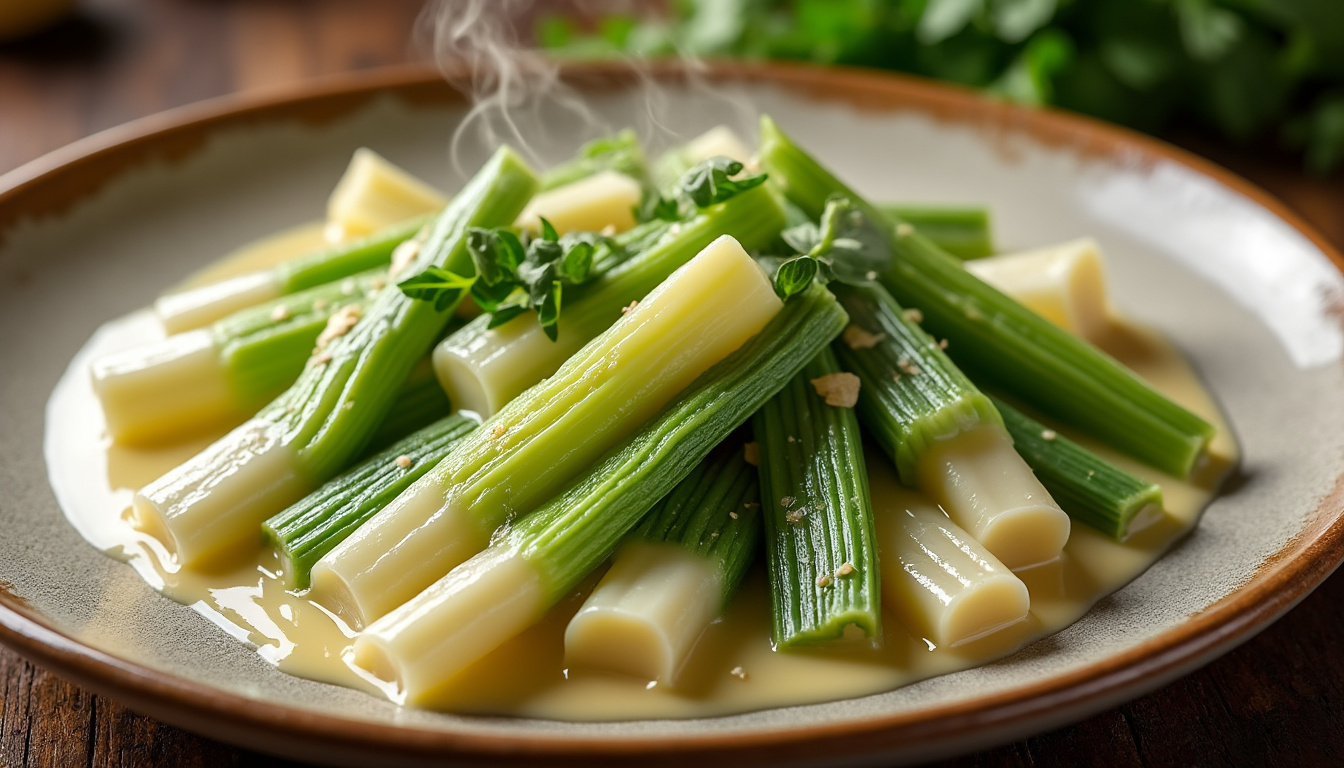 découvrez comment préparer des poireaux à la crème fondants et savoureux grâce à notre recette simple et rapide, idéale pour un plat délicieux et réconfortant.