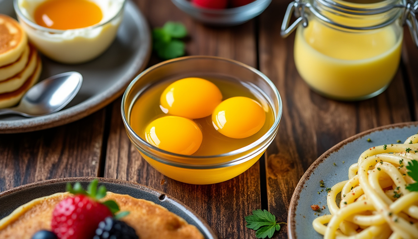 découvrez des idées simples et gourmandes pour utiliser 4 jaunes d'œufs et sublimer vos recettes sucrées ou salées facilement.