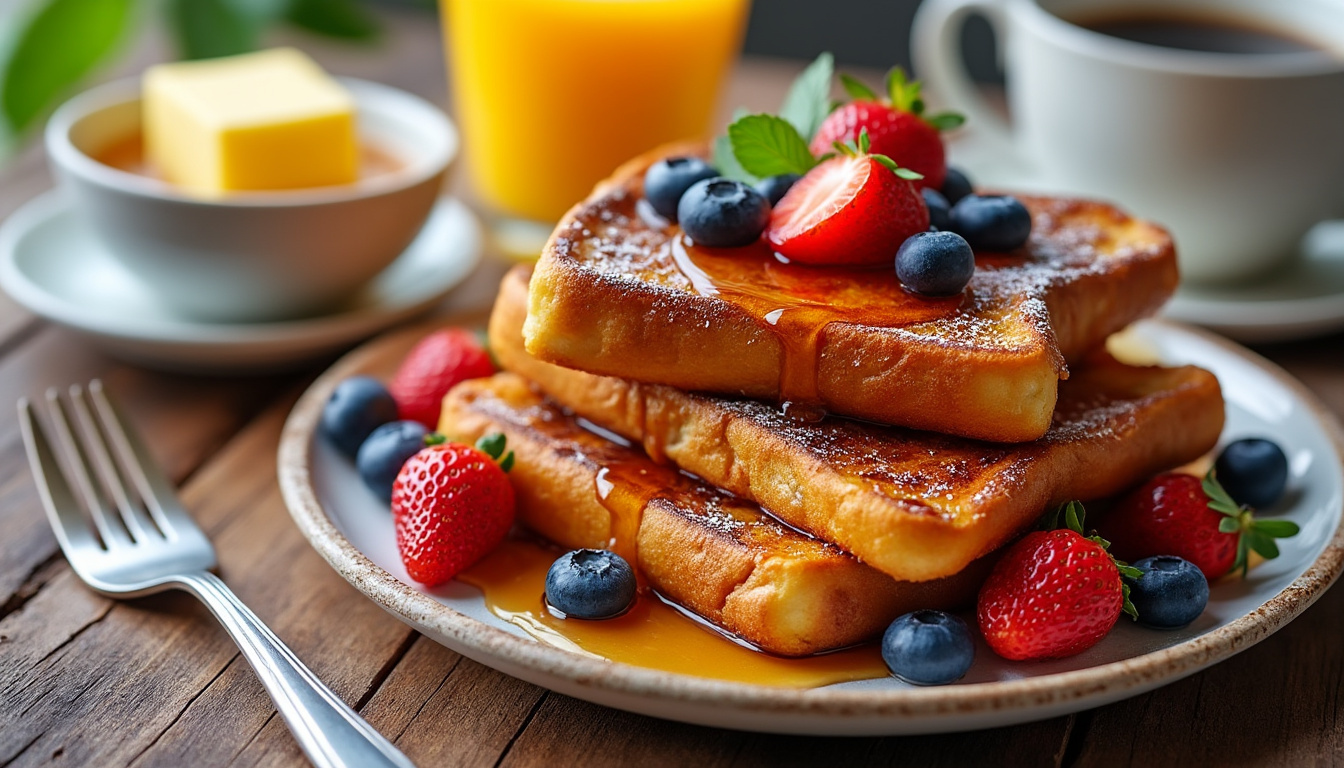 découvrez une recette facile de pain perdu, idéale pour un petit déjeuner gourmand et rapide à préparer. parfait pour commencer la journée en douceur !