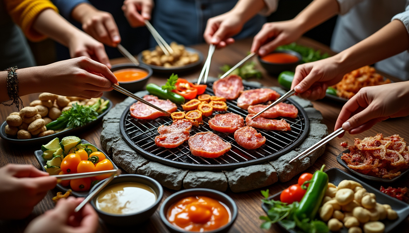 découvrez une recette facile de pierrade pour un repas convivial en famille ou entre amis, idéale pour partager un moment gourmand et chaleureux.