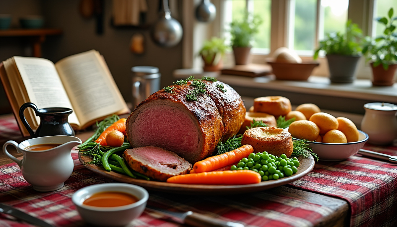 découvrez l'histoire fascinante du sunday roast et apprenez à préparer des recettes traditionnelles pour un repas dominical parfait.